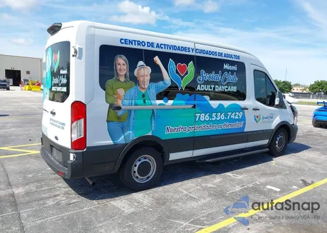 2021 Ford Transit-350 Passenger Van Xl из США, поврежденный, VIN 1FBAX2C80MKA71307